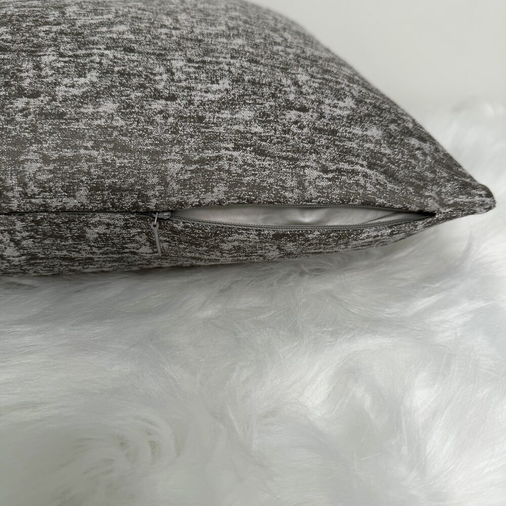 SAMPLE - JOHN LEWIS TEXTURED SATIN FABRIC  IN SMOKE - Image 4