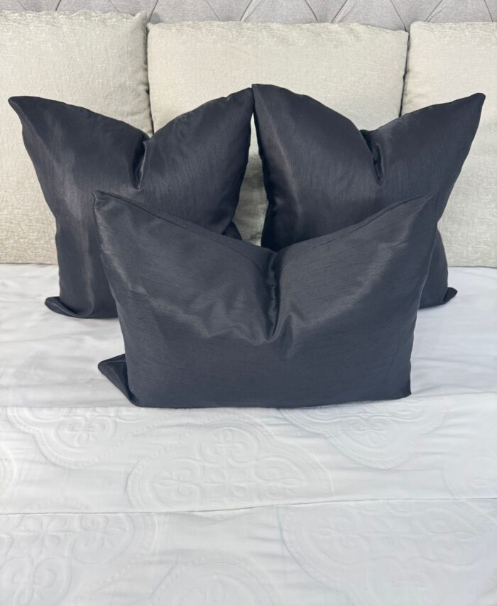 TIFFANY JET BLACK LUXURY CUSHION COVER