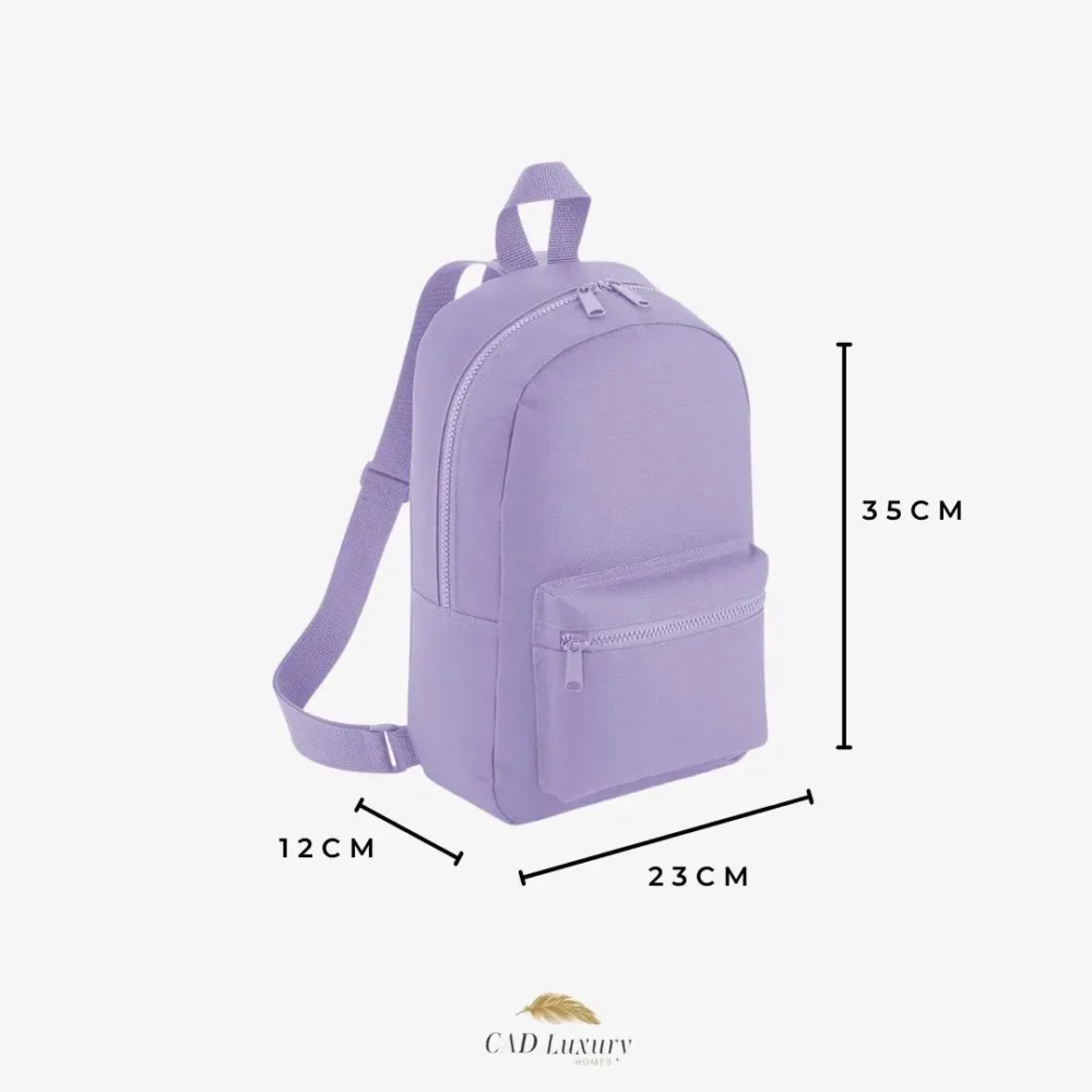 Personalized Kids Embroidered Backpack: Floral Initial School Bag - Image 6